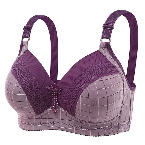 Juslio Minimizer Bras for Women Athletic Wirefree Comfortable Solid Sports Bras