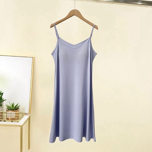 Juslio Nightgowns for Women Padded cups Comfortable Sexy Long Sleepshirts