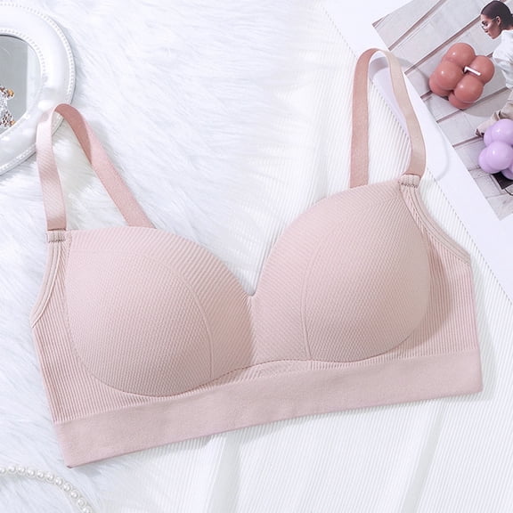 Juslio No Underwire Bra Push Up Bra Comfortable Seamless Sports Backless Bras for Women