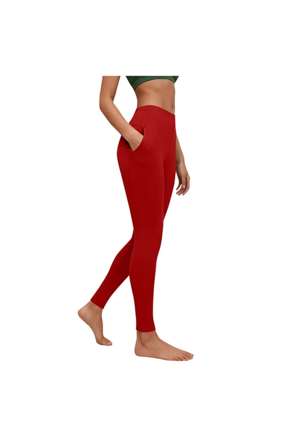 Pants for Women Comfortable Leggings Workout Sporty Yoga Pants with Pockets High Waist High Elastic Leggings