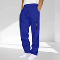 thumbnail image 1 of Juslio Plus Size Mens Sweatpants with Pockets Relaxed Fit Drawstring Elastic Waist Straight Leg Sweatpants XXXL, 1 of 6