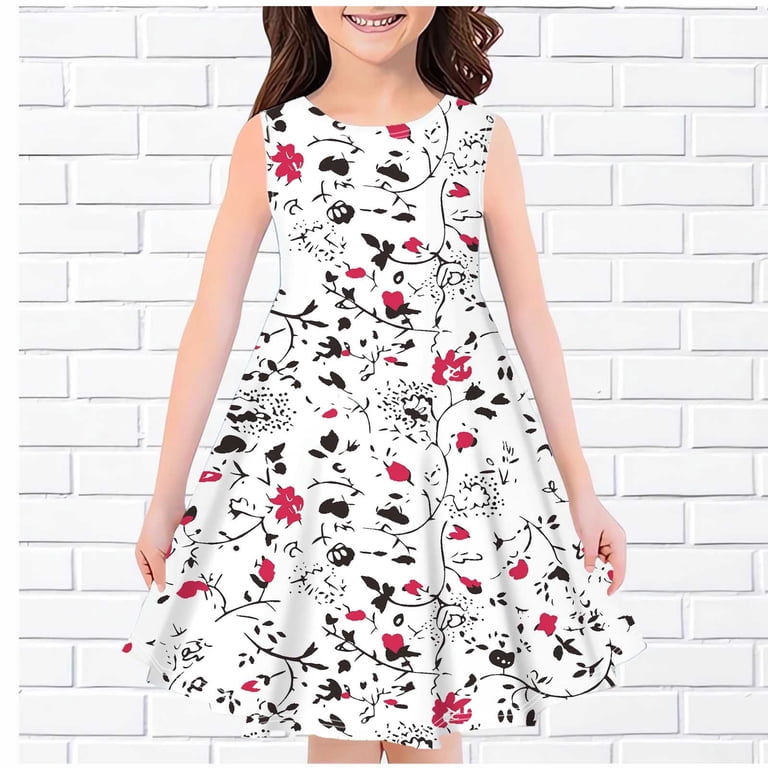 black and white childrens dresses White/black Color-Block Dress for kids