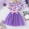 thumbnail image 1 of Juslio Dresses for Girls Sundress Kids Clothes Short Sleeve Print Girls Dress, 1 of 5