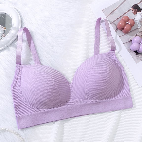 Juslio Push Up Bra Bras for Women Backless Seamless Sports Comfortable No Underwire Bra