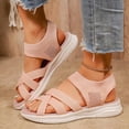 thumbnail image 1 of Juslio Sandals for Women Casual Open-Toe Comfortable Elegant Leather Beach Sandals, 1 of 9