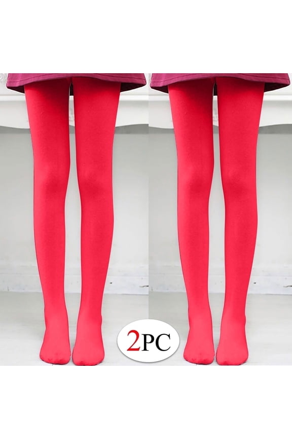 Sheer Tights for Women Pantyhose Stockings Free Size Average Size Red 2PC