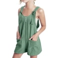 thumbnail image 1 of Juslio Shorts for Girls Breathable Solid Jumpsuits Rompers Casual Elastic Waist Shorts Sizes 5, 1 of 6