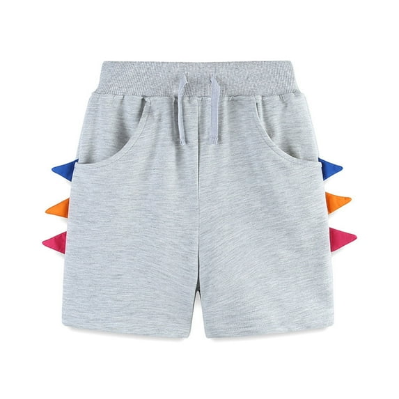 Juslio Shorts for Kids Bike Shorts Casual Boys and Girls Unisex Shorts Elastic Waist Loose Comfortable Breathable Shorts ,Sizes 7 Years