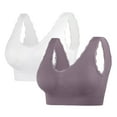 thumbnail image 1 of Juslio Sports Bras for Women 2PC Lace Sports Solid Push Up Bras for Women, 1 of 2