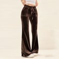 thumbnail image 1 of Juslio Women Pants Comfortable High Waist with Pockets Casual Wide-Leg Pants, 1 of 9