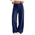 thumbnail image 1 of Juslio Women Pants High Waist Corduroy Casual Comfortable Wide-Leg Pants, 1 of 8