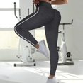 thumbnail image 1 of Juslio Womens Pants High Waisted Sweat Running Solid Elastic Yoga Black Leggings for Women, 1 of 4