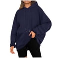 thumbnail image 1 of Juslio Womens Hoodies Pullover Pocket Long Sleeve Outerwear Drawstring Hooded Sweatshirts, 1 of 8
