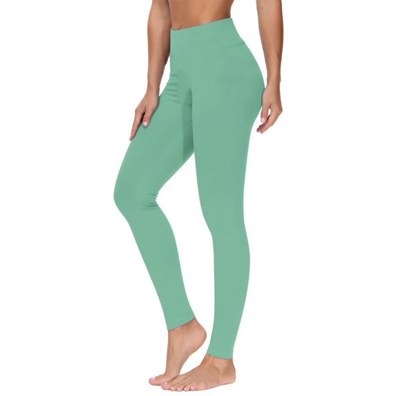 Juslio Womens Leggings High Waisted Yoga Pants,Tummy Control Running Athletic Workout Leggings