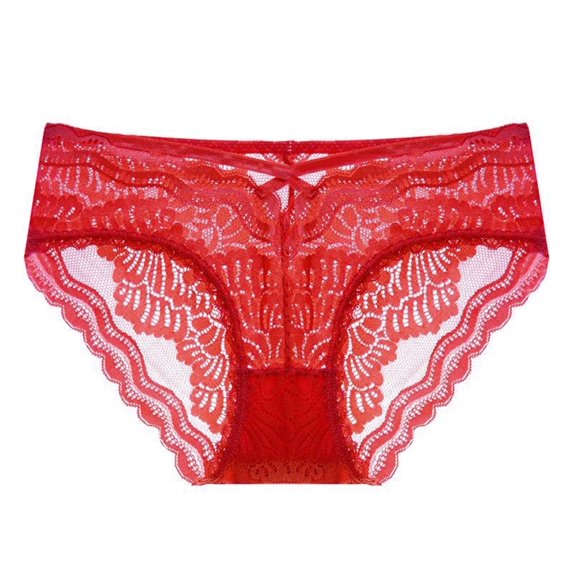 Juslio Womens Panties Low Waist Lace Sexy Breathable Soft Soft Elastic Underwear