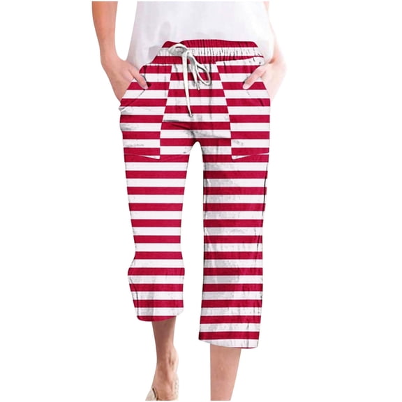 Juslio Womens Pants Fashion Pocket Casual Wide-leg Pants Straight Leg