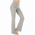 thumbnail image 1 of Juslio Womens Pants High Waist Workout Sporty Yoga Pants Plus Size Comfortable Flare Leg Pants, 1 of 5