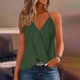thumbnail image 1 of Juslio Womens Tank Linen V-Neck Halter Tank Top, Casual Breathable Summer Tank Tops, 1 of 6