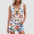 thumbnail image 1 of Juslio Womens Tank Top Plus Size Breathable Crew Neck Tank Top, Summer Loose Casual Tank Tops, 1 of 5