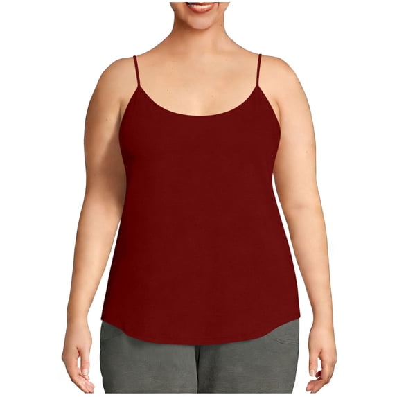 Juslio Womens Tank Tops Halter Summer Plus Size Tank Tops Crew, Neck Casual Breathable Tank Top