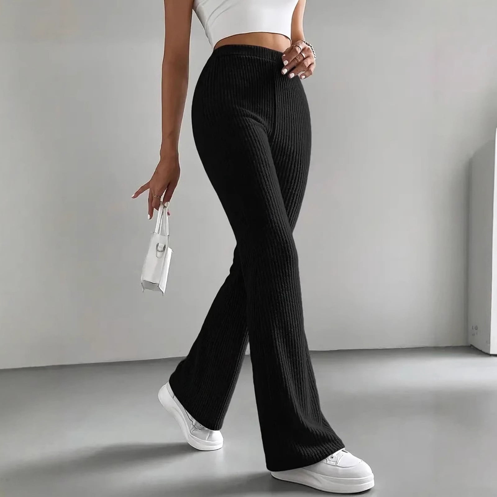 Juslio Womens Trousers Fashion Pocket Casual Long Pants