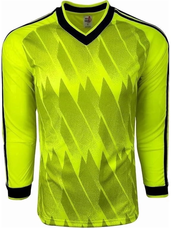 Campeon Youth Goalkeeper Jersey, Padded Elbows, Polyester, Neon (Youth XL)