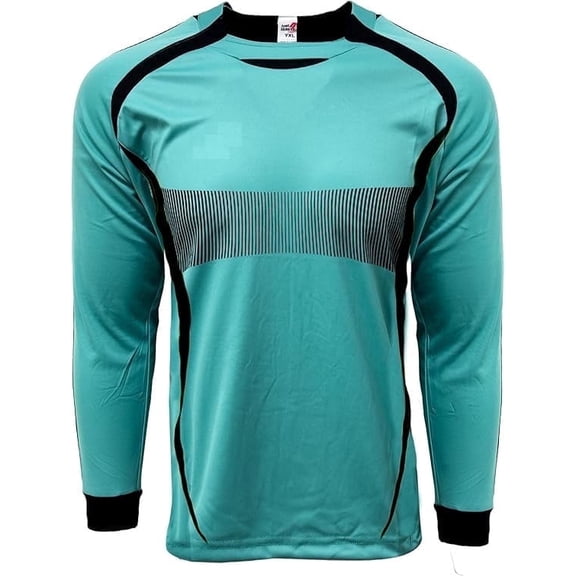 J4K Inc France Youth Goalkeeper Jersey, Padded Elbows, Polyester, Teal (Youth Large)