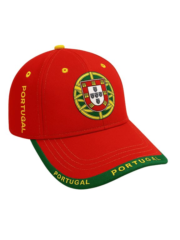 Just 4 Kicks Portugal Flag Fan Adjustable Hat, 100% Cotton, Adult OSFM