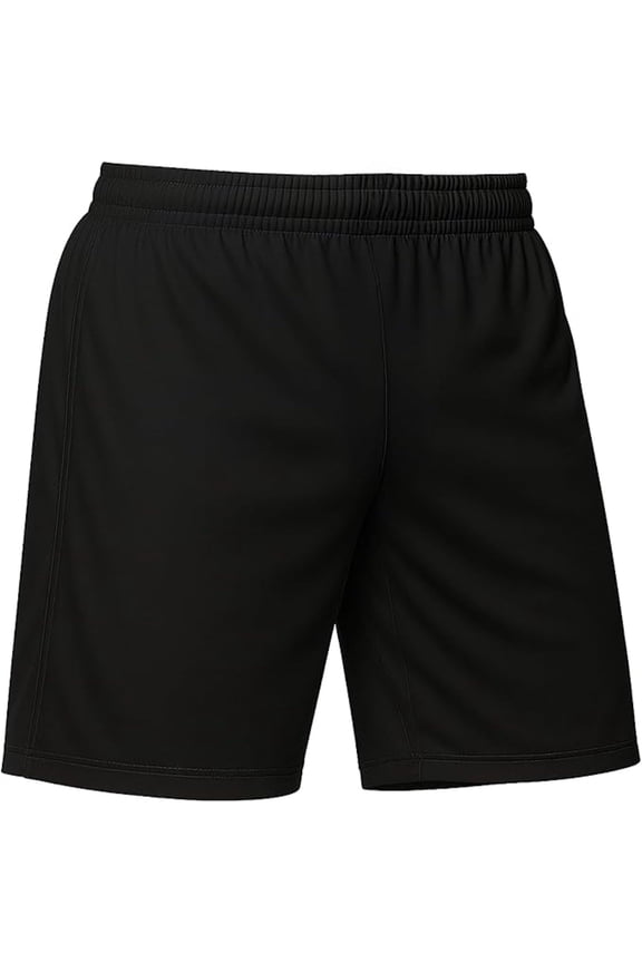 Youth Soccer Shorts Athletic Fit Black M
