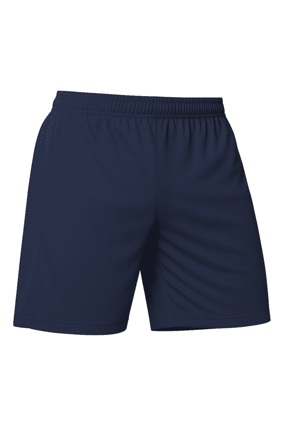 Youth Soccer Shorts, Athletic Fit, Navy, M