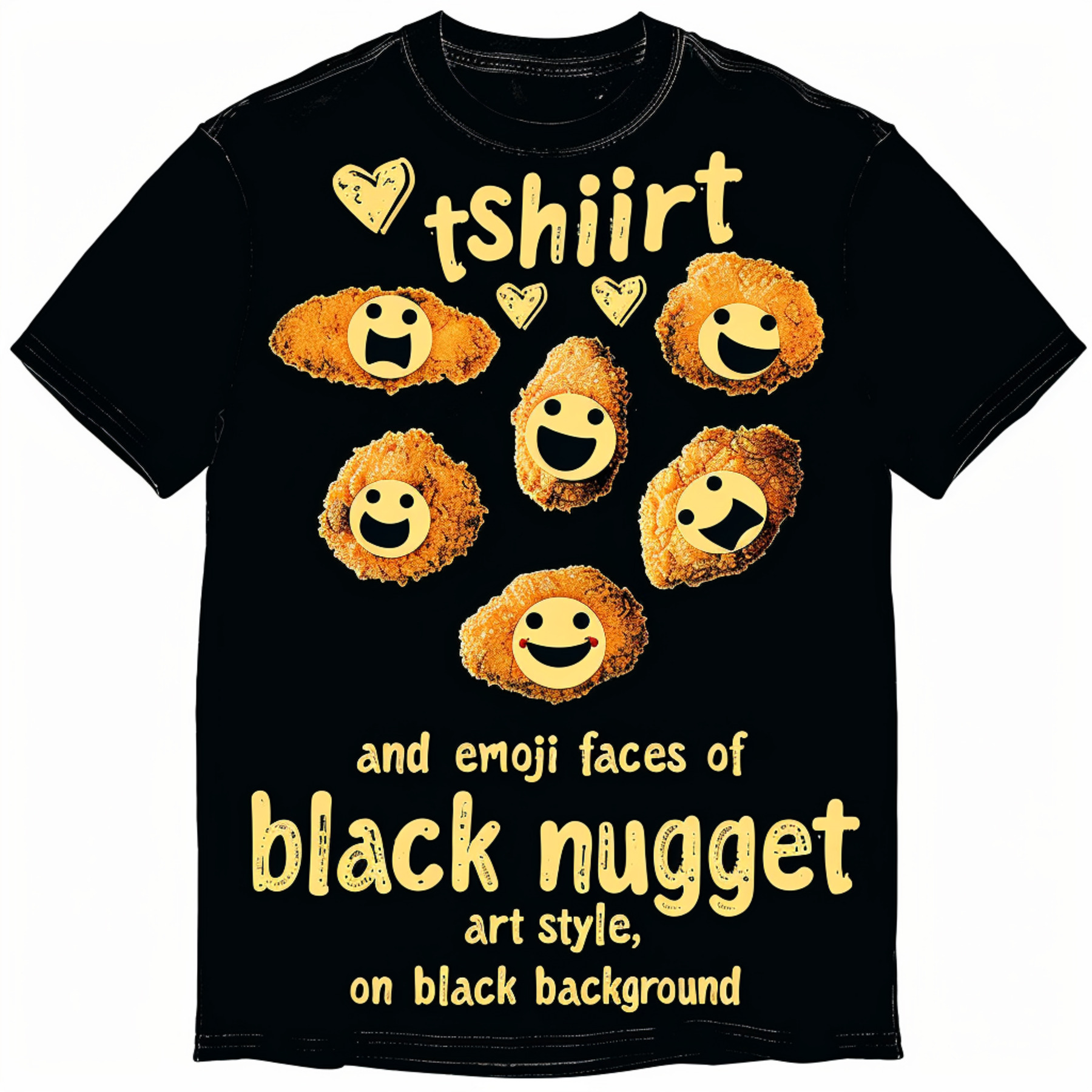 Just A Boy Who Adores Chicken Nuggets Tee Fun Chicken Nugget Emoji