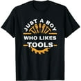 thumbnail image 1 of Just A Boy Who Likes Tools T-Shirt, 1 of 4