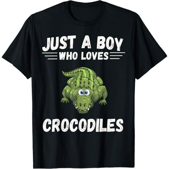 Just A Boy Who Loves Alligator Crocodiles Cute tee T-Shirt