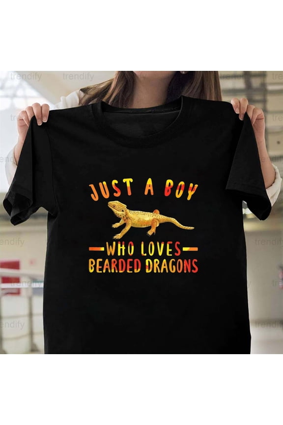 Just A Boy Who Loves Bearded Dragons Quote For The Ultimate, H24567 Unisex T-Shirt, Up to 5XL Available