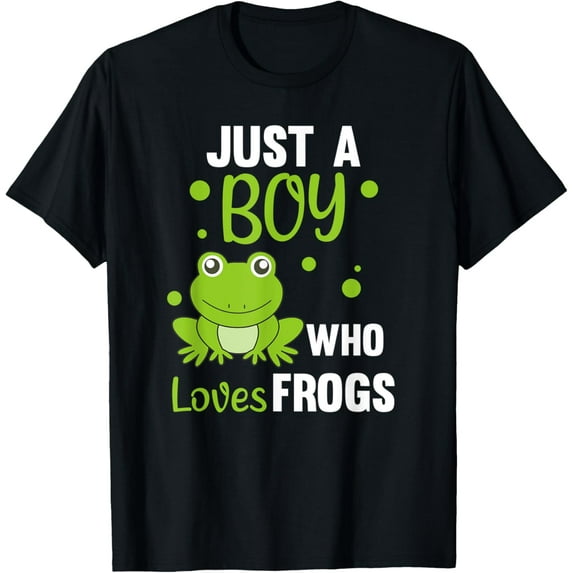 Just A Boy Who Loves Frogs Sweet Frog For Boys T-Shirt