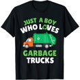thumbnail image 1 of Just A Boy Who Loves Garbage Trucks Kids Toddler Baby 5T 4T T-Shirt, 1 of 4