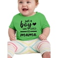 thumbnail image 1 of Just A Boy Who Loves His Mama T-Shirt Infant -Smartprints Designs,  6 Months, 1 of 4