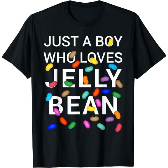 Just A Boy Who Loves Jelly Bean Halloween Candy T-Shirt