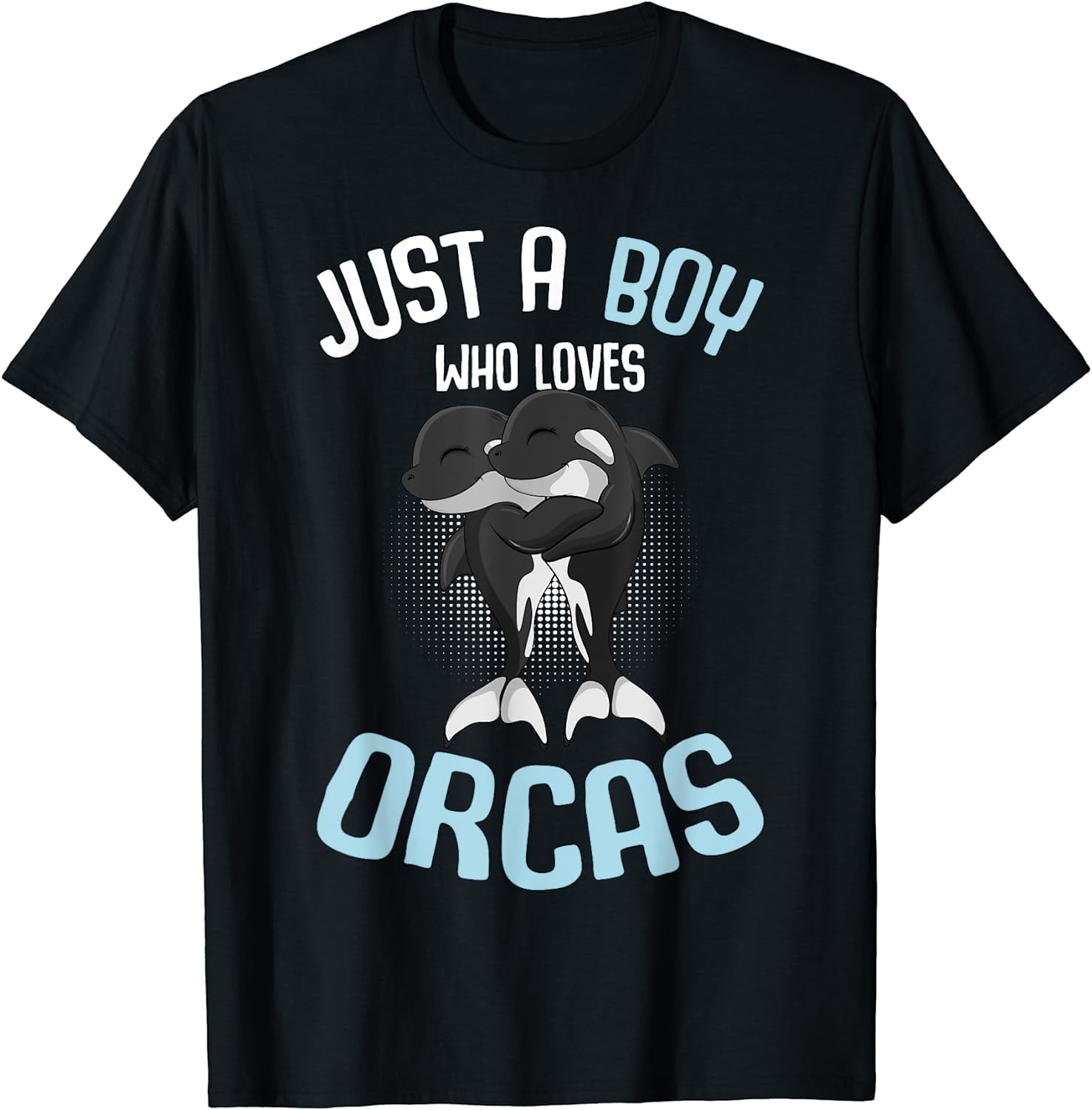 Just A Boy Who Loves Orcas Killer Whale Kids Boys T-Shirt - Walmart.com, image size:1476x1500