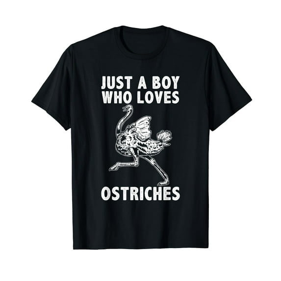 Just A Boy Who Loves Ostriches T-Shirt