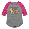 thumbnail image 1 of Just A Bunch Of Hocus Pocus - Toddler And Youth Girls Raglan Graphic T-Shirt, 1 of 5