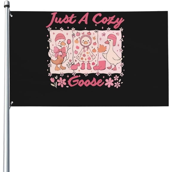 Just A Cozy Goose Flags 3x5 Outdoor Cool Flag Wall Decor for Porch 3x5 Ft