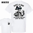 thumbnail image 1 of Just A Dad Who Always Came Back With The Milk 2 Sided Shirt, Funny Dad, Father's Day Shirt, 1 of 9