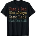 thumbnail image 1 of Just A Dad Who Always Came Back With The Milk Fathers Day T-Shirt, 1 of 4