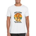 thumbnail image 1 of Just A Dad Who Always Came Back With The Milk Funny Top T-Shirt, for men & women, up to size 5XL, 1 of 3