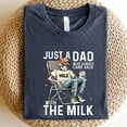 thumbnail image 1 of Just A Dad Who Always Came Back With The Milk Shirt, Retro Dad Skeleton Shirt , Funny Father’s Day Shirt, Father's Day Shirt, Gift for Dad, 1 of 5