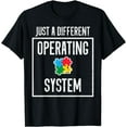 thumbnail image 1 of Just A Different Operating System Puzzle Autism Awareness T-Shirt, 1 of 4