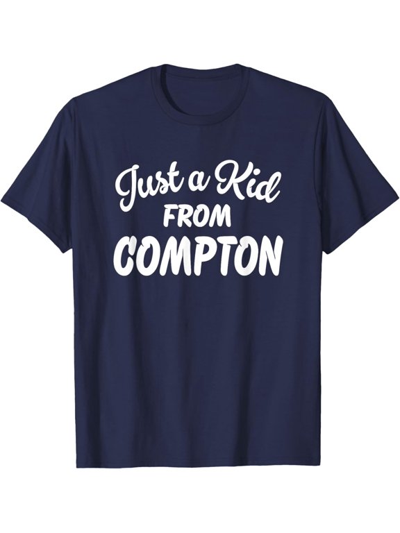 Just A From Compton T-Shirt NAVY Unisex S-5XL Hot Trending Shirt, Vintage Birthday Gift