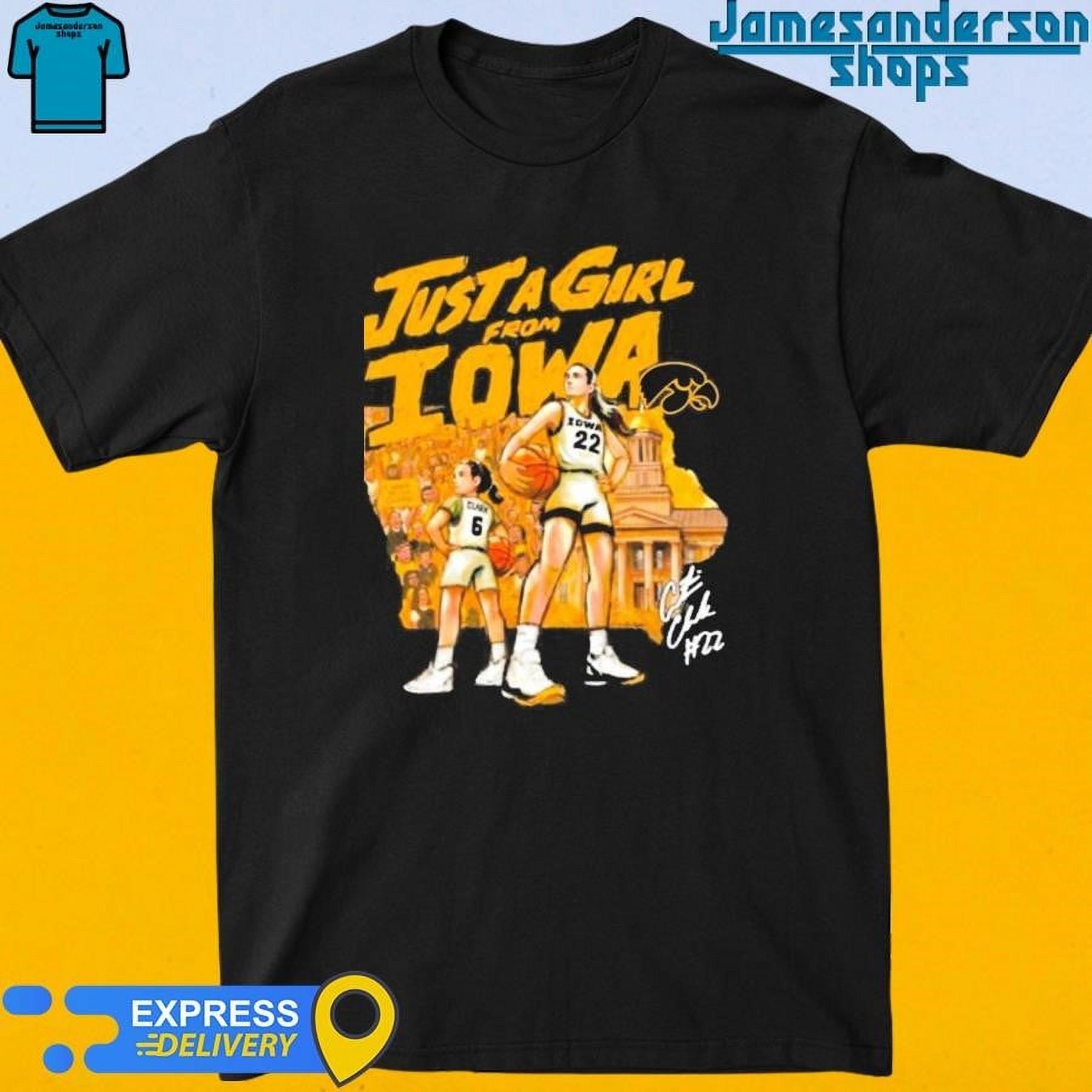 Just A Girl From Iowa Caitlin Clark Signature Shirt