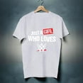 thumbnail image 1 of Just A Girl Graphic T-shirt, Black, Wrestling-Inspired Design, 1 of 2